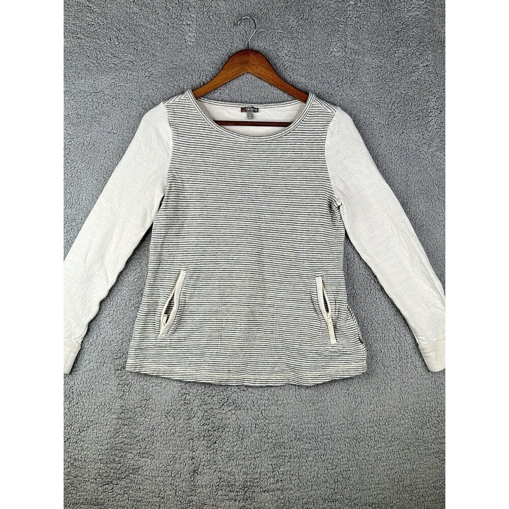 Talbots striped pullover with pockets sz Mp